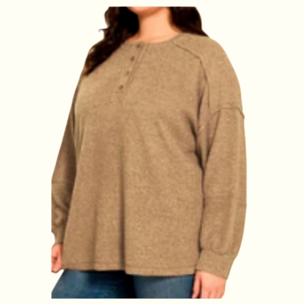 Hacci Henley Sweater